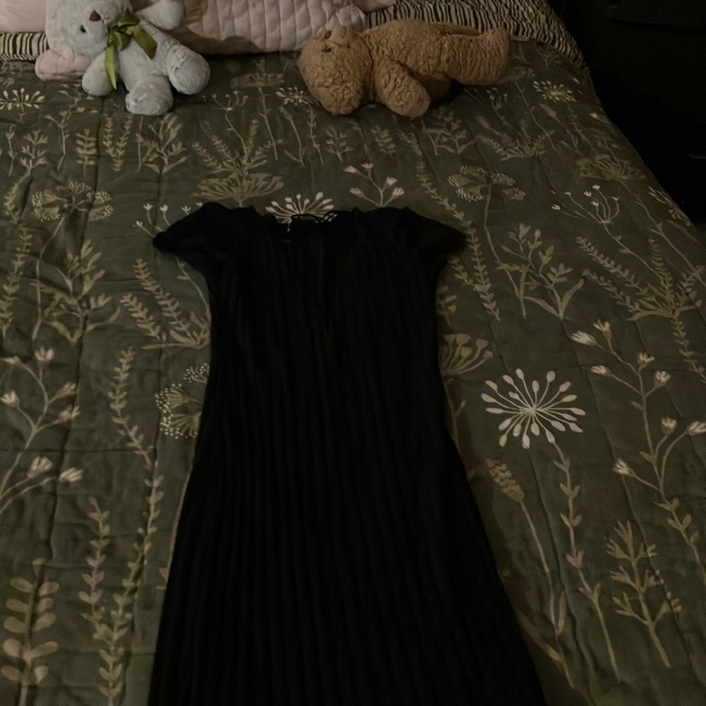 Long black dress Zara